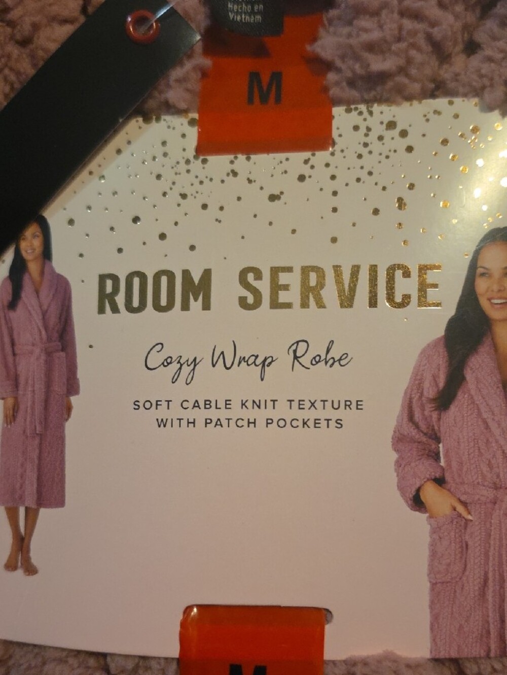 Cozy Wrap Robe - Pink - Picture 3 of 3